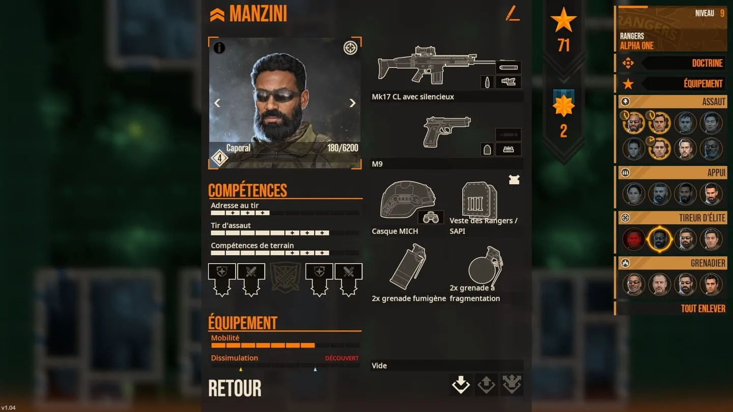 Door Kickers 2 inventaire equipement