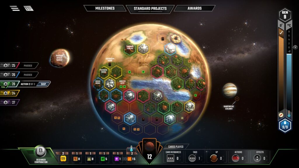 terraforming mars map