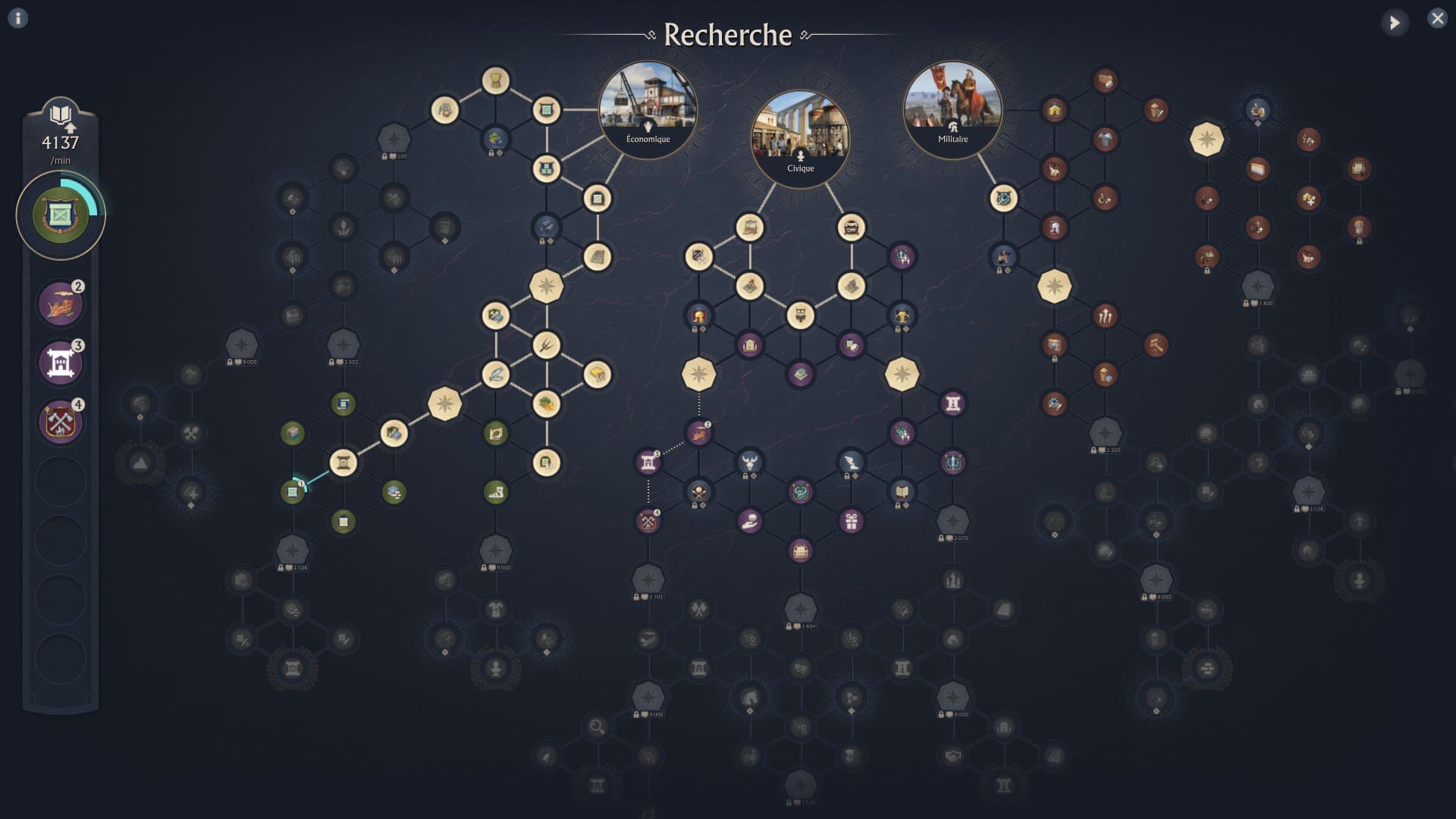 Anno 117 arbre technologique