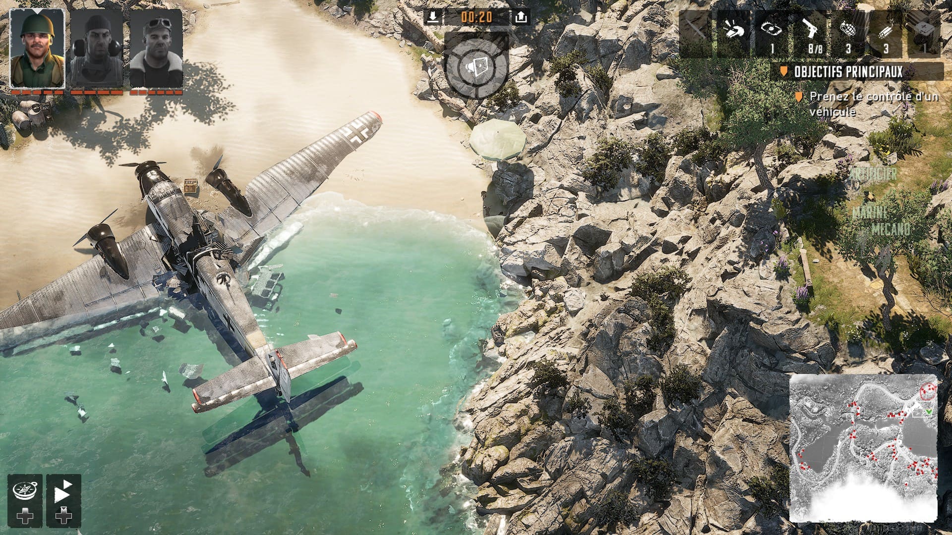 Commandos Origins Shadows over crete beginning