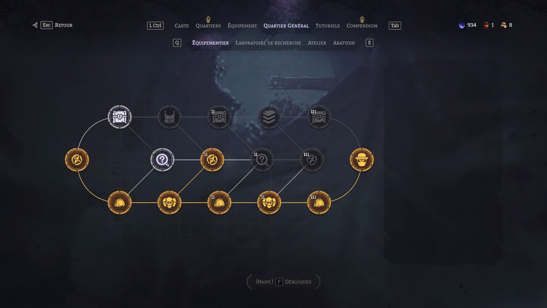 nightmare frontier tech tree